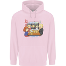 Chibi Anime Friends Drinking Beer Childrens Kids Hoodie Light Pink