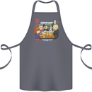 Chibi Anime Friends Drinking Beer Cotton Apron 100% Organic Steel
