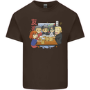 Chibi Anime Friends Drinking Beer Kids T-Shirt Childrens Chocolate