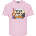 Chibi Anime Friends Drinking Beer Kids T-Shirt Childrens Light Pink