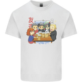 Chibi Anime Friends Drinking Beer Kids T-Shirt Childrens White