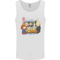 Chibi Anime Friends Drinking Beer Mens Vest Tank Top White