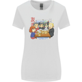 Chibi Anime Friends Drinking Beer Womens Wider Cut T-Shirt White