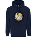 Chickens Poo My Breakfast Funny Food Eggs Childrens Kids Hoodie Navy Blue
