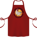 Chickens Poo My Breakfast Funny Food Eggs Cotton Apron 100% Organic Maroon