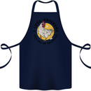 Chickens Poo My Breakfast Funny Food Eggs Cotton Apron 100% Organic Navy Blue