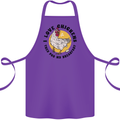 Chickens Poo My Breakfast Funny Food Eggs Cotton Apron 100% Organic Purple