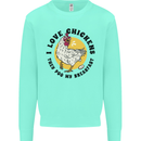 Chickens Poo My Breakfast Funny Food Eggs Kids Sweatshirt Jumper Peppermint