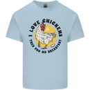 Chickens Poo My Breakfast Funny Food Eggs Kids T-Shirt Childrens Light Blue