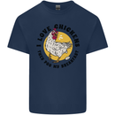 Chickens Poo My Breakfast Funny Food Eggs Kids T-Shirt Childrens Navy Blue