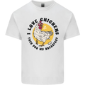 Chickens Poo My Breakfast Funny Food Eggs Kids T-Shirt Childrens White