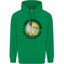 Chickens Poo My Breakfast Funny Food Eggs Mens 80% Cotton Hoodie Irish Green