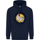 Chickens Poo My Breakfast Funny Food Eggs Mens 80% Cotton Hoodie Navy Blue