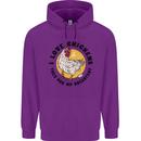 Chickens Poo My Breakfast Funny Food Eggs Mens 80% Cotton Hoodie Purple