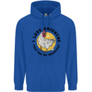 Chickens Poo My Breakfast Funny Food Eggs Mens 80% Cotton Hoodie Royal Blue