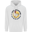 Chickens Poo My Breakfast Funny Food Eggs Mens 80% Cotton Hoodie White