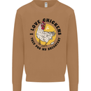 Chickens Poo My Breakfast Funny Food Eggs Mens Sweatshirt Jumper Caramel Latte