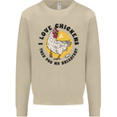 Chickens Poo My Breakfast Funny Food Eggs Mens Sweatshirt Jumper Sand