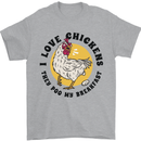 Chickens Poo My Breakfast Funny Food Eggs Mens T-Shirt Cotton Gildan Sports Grey