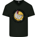 Chickens Poo My Breakfast Funny Food Eggs Mens V-Neck Cotton T-Shirt Black