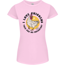 Chickens Poo My Breakfast Funny Food Eggs Womens Petite Cut T-Shirt Light Pink