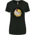 Chickens Poo My Breakfast Funny Food Eggs Womens Wider Cut T-Shirt Black