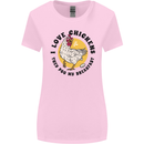 Chickens Poo My Breakfast Funny Food Eggs Womens Wider Cut T-Shirt Light Pink