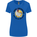 Chickens Poo My Breakfast Funny Food Eggs Womens Wider Cut T-Shirt Royal Blue