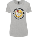 Chickens Poo My Breakfast Funny Food Eggs Womens Wider Cut T-Shirt Sports Grey