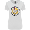 Chickens Poo My Breakfast Funny Food Eggs Womens Wider Cut T-Shirt White