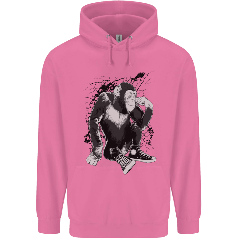 Chilled Out Chimp Chimpanzee Monkey Childrens Kids Hoodie Azalea