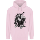 Chilled Out Chimp Chimpanzee Monkey Childrens Kids Hoodie Light Pink
