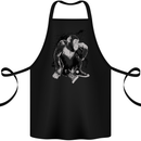Chilled Out Chimp Chimpanzee Monkey Cotton Apron 100% Organic Black