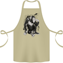 Chilled Out Chimp Chimpanzee Monkey Cotton Apron 100% Organic Khaki