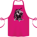 Chilled Out Chimp Chimpanzee Monkey Cotton Apron 100% Organic Pink