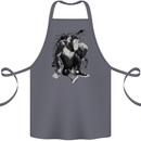 Chilled Out Chimp Chimpanzee Monkey Cotton Apron 100% Organic Steel