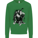 Chilled Out Chimp Chimpanzee Monkey Kids Sweatshirt Jumper Irish Green