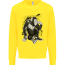 Chilled Out Chimp Chimpanzee Monkey Kids Sweatshirt Jumper Yellow