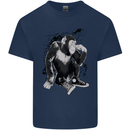Chilled Out Chimp Chimpanzee Monkey Kids T-Shirt Childrens Navy Blue