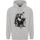 Chilled Out Chimp Chimpanzee Monkey Mens 80% Cotton Hoodie Sports Grey