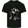 Chilled Out Chimp Chimpanzee Monkey Mens Cotton T-Shirt Tee Top Black