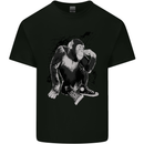 Chilled Out Chimp Chimpanzee Monkey Mens Cotton T-Shirt Tee Top Black