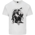Chilled Out Chimp Chimpanzee Monkey Mens Cotton T-Shirt Tee Top White