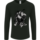 Chilled Out Chimp Chimpanzee Monkey Mens Long Sleeve T-Shirt Black