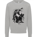 Chilled Out Chimp Chimpanzee Monkey Mens Sweatshirt Jumper Sports Grey