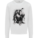 Chilled Out Chimp Chimpanzee Monkey Mens Sweatshirt Jumper White