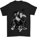 Chilled Out Chimp Chimpanzee Monkey Mens T-Shirt Cotton Gildan Black
