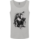 Chilled Out Chimp Chimpanzee Monkey Mens Vest Tank Top Sports Grey