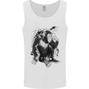 Chilled Out Chimp Chimpanzee Monkey Mens Vest Tank Top White