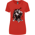 Chilled Out Chimp Chimpanzee Monkey Womens Wider Cut T-Shirt Red